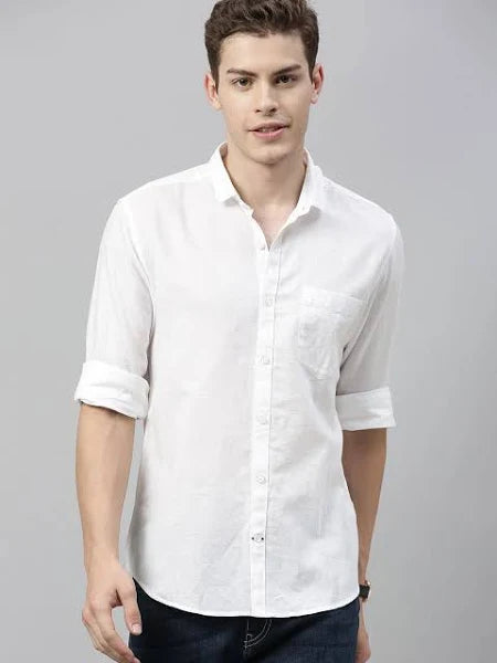 Mast & Harbour Men's Casual Linen Shirt