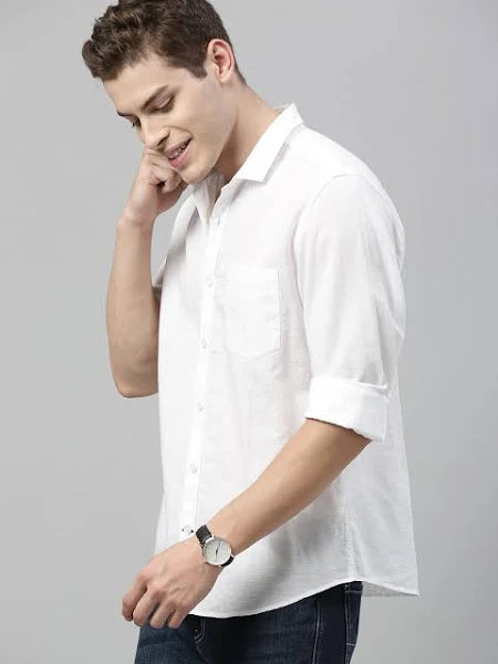 Mast & Harbour Men's Casual Linen Shirt