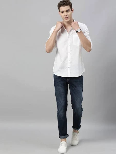 Mast & Harbour Men's Casual Linen Shirt